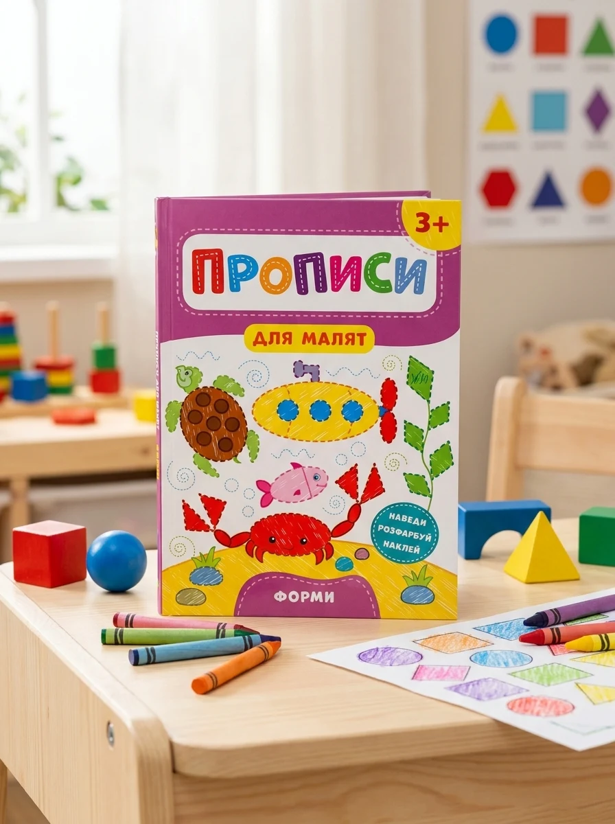 Прописи для малят. Форми. Від 3 років | купити книгу онлайн