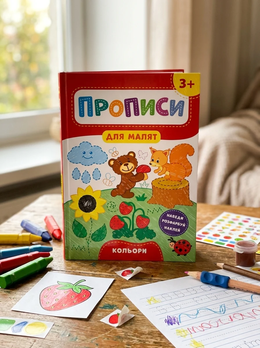 Прописи для малят. Кольори. Від 3 років | купити книгу онлайн