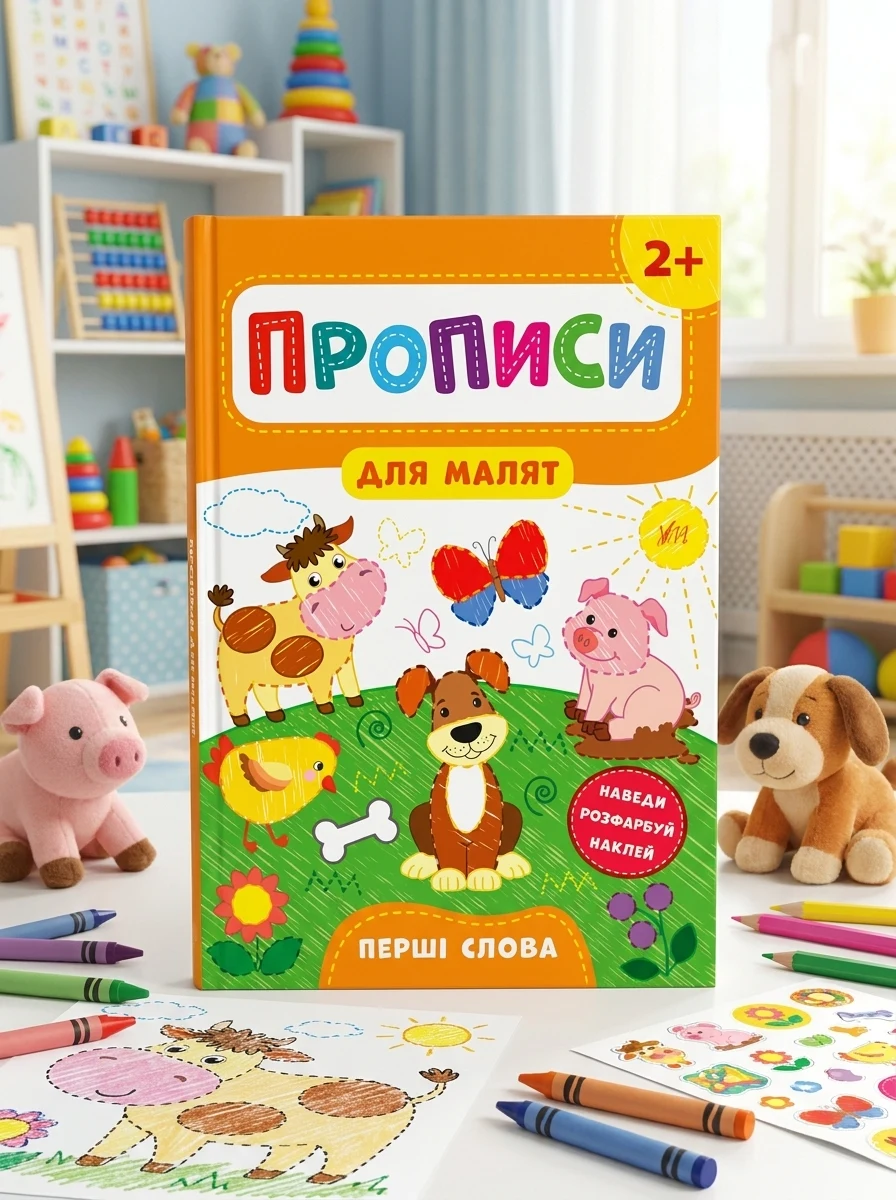 Прописи для малят. Перші слова. Від 2 років | купити книгу онлайн