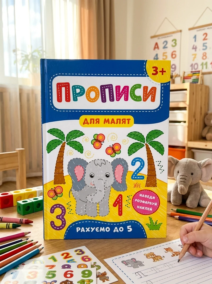 Прописи для малят. Рахуємо до 5. Від 3 років | купити книгу онлайн
