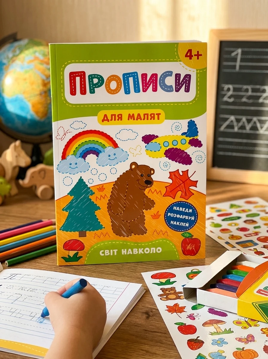 Прописи для малят. Світ навколо. Від 4 років | купити книгу онлайн
