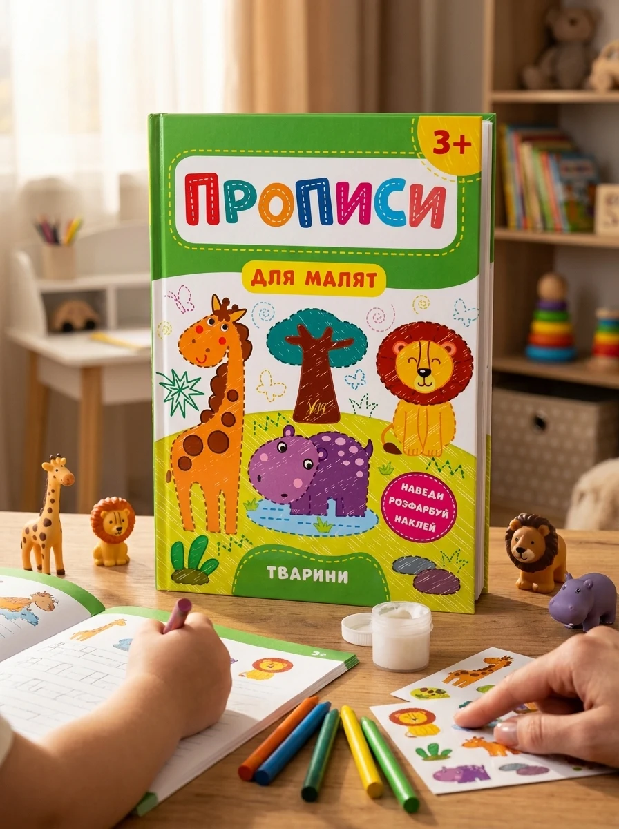 Прописи для малят. Тварини. Від 3 років | купити книгу онлайн