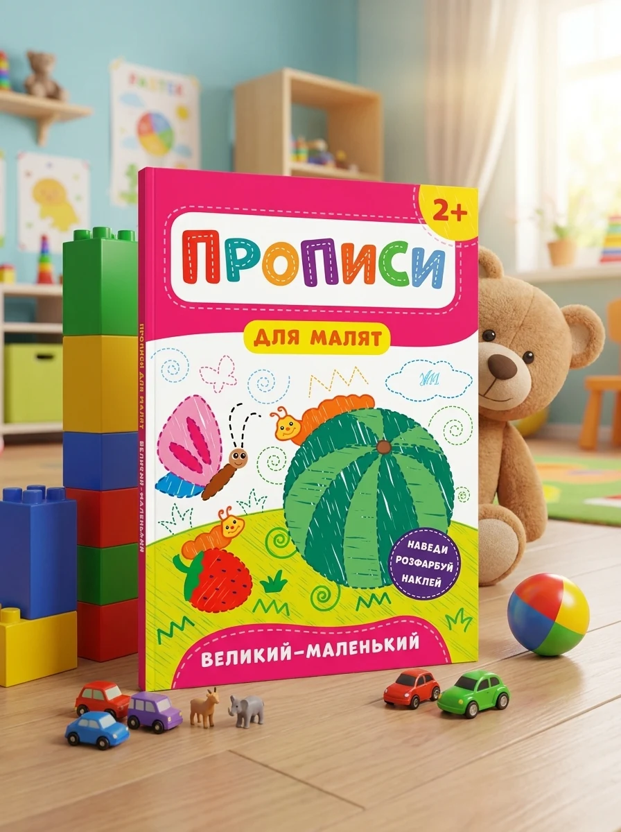 Прописи для малят. Великий — маленький. Від 2 років | купити книгу онлайн