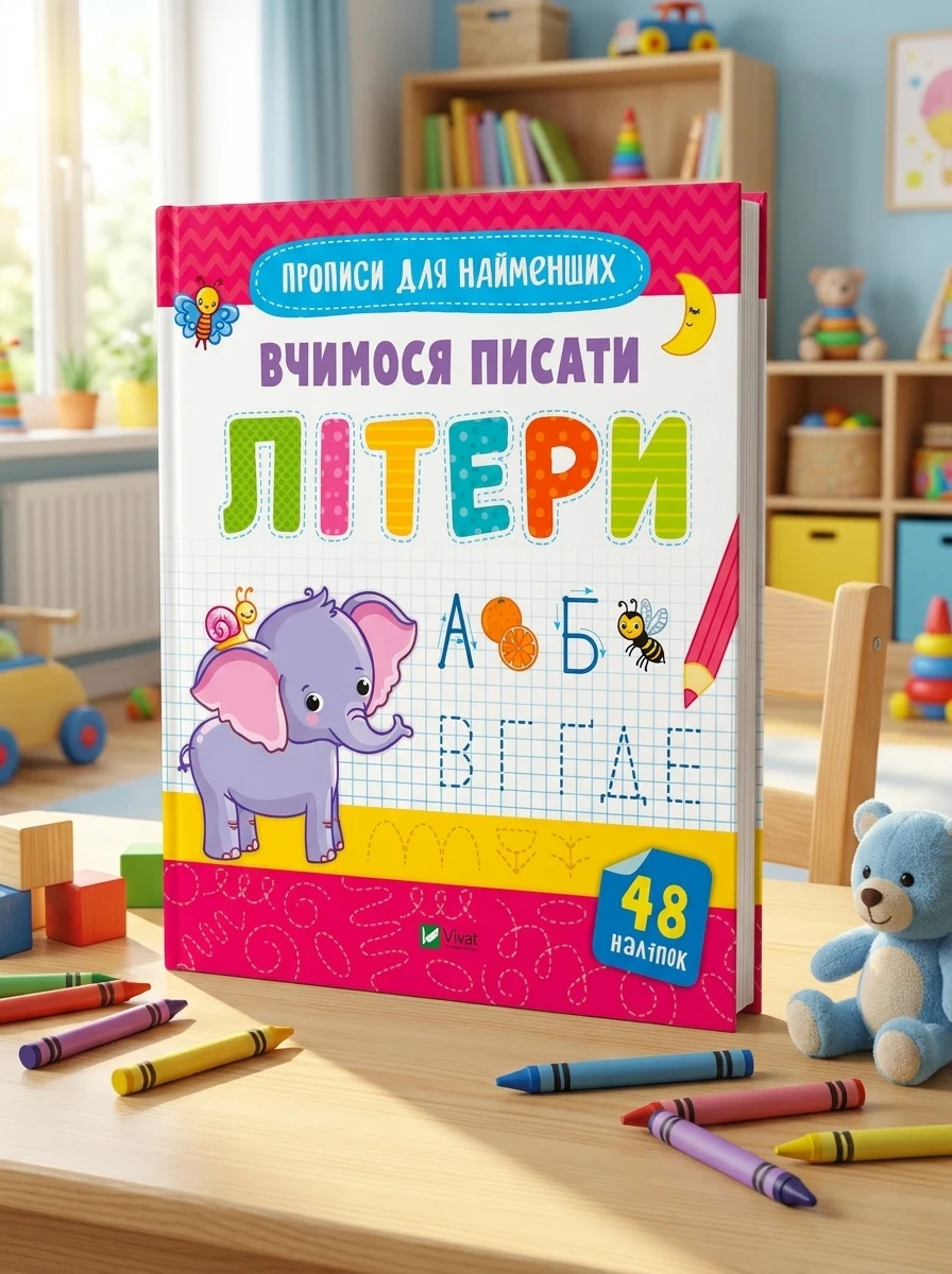Прописи для найменших. Вчимося писати літери | купити книгу онлайн
