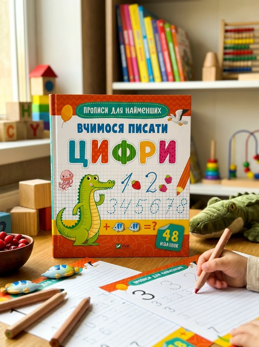 Прописи для найменших. Вчимося писати цифри | купити книгу онлайн