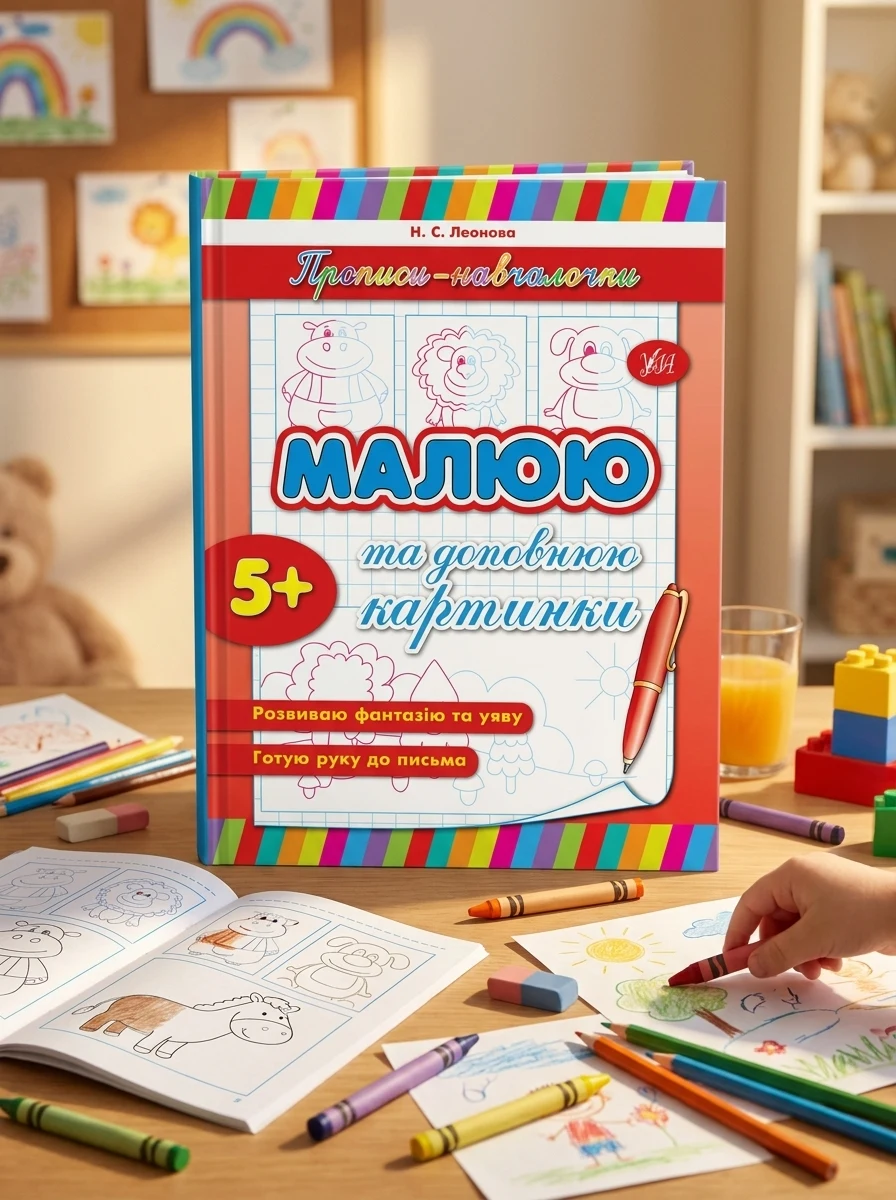 Прописи-навчалочки. Малюю та доповнюю картинки. Від 5 років