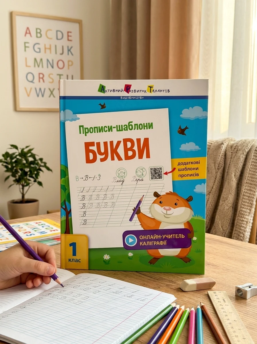 Прописи-шаблони. Букви. 1 клас — Підготовка до школи