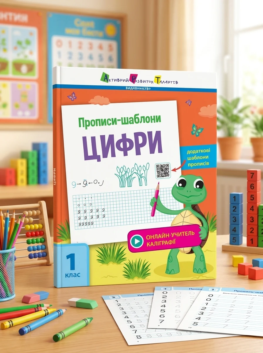 Прописи-шаблони. Цифри — Розвивальні книги