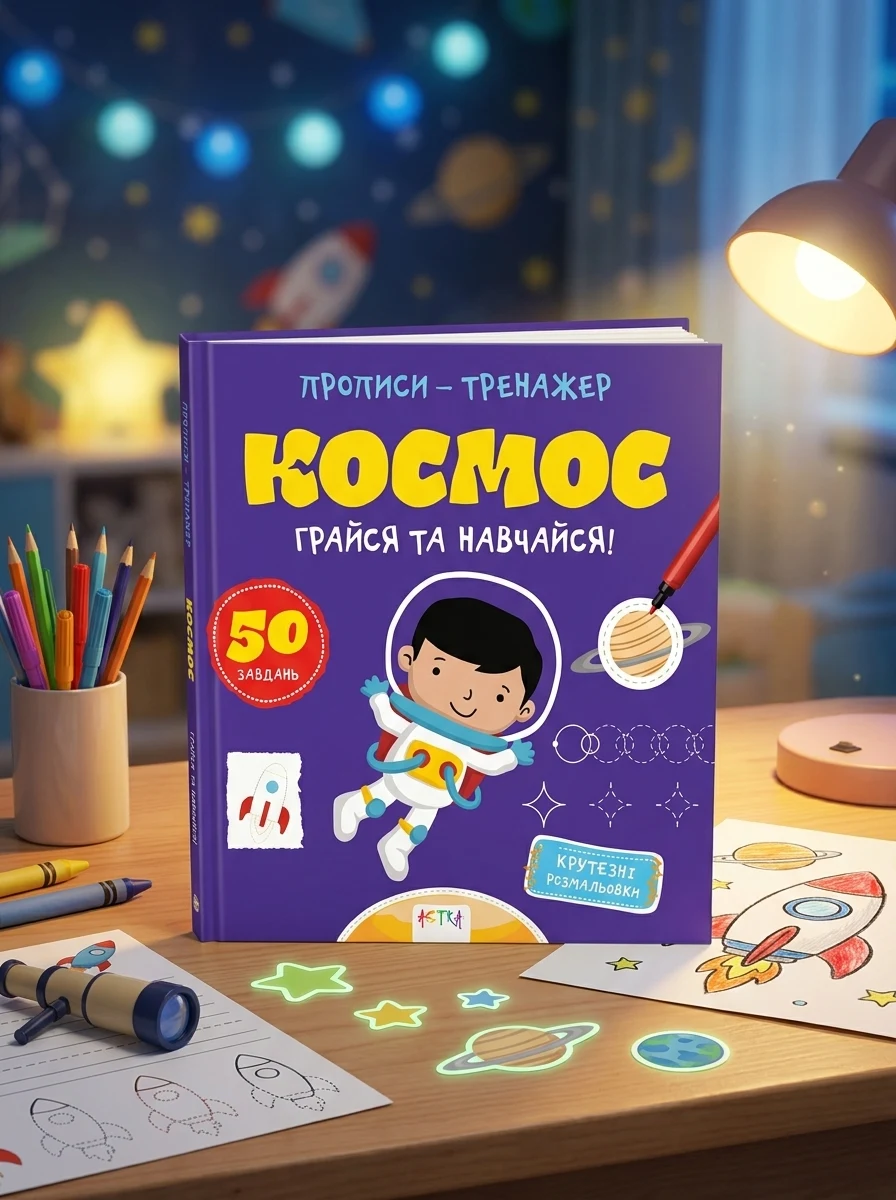 Прописи-тренажер. Космос — Розвивальні книги