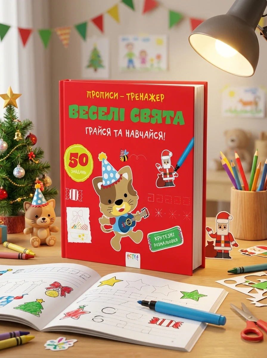Прописи-тренажер. Веселi свята — Розвивальні книги