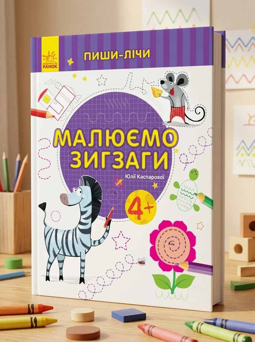 Пиши-лічи. Малюємо зигзаги. Від 4 років — Розвивальні книги