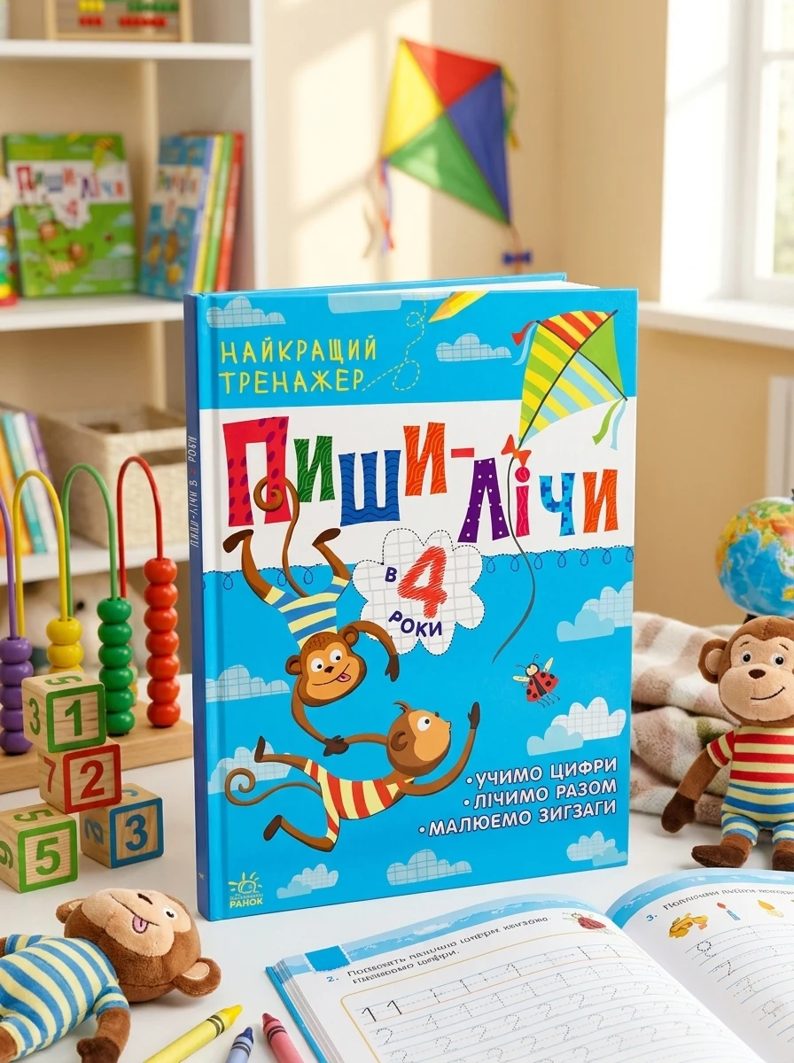 Пиши-лічи в 4 роки. Найкращий тренажер — Розвивальні книги