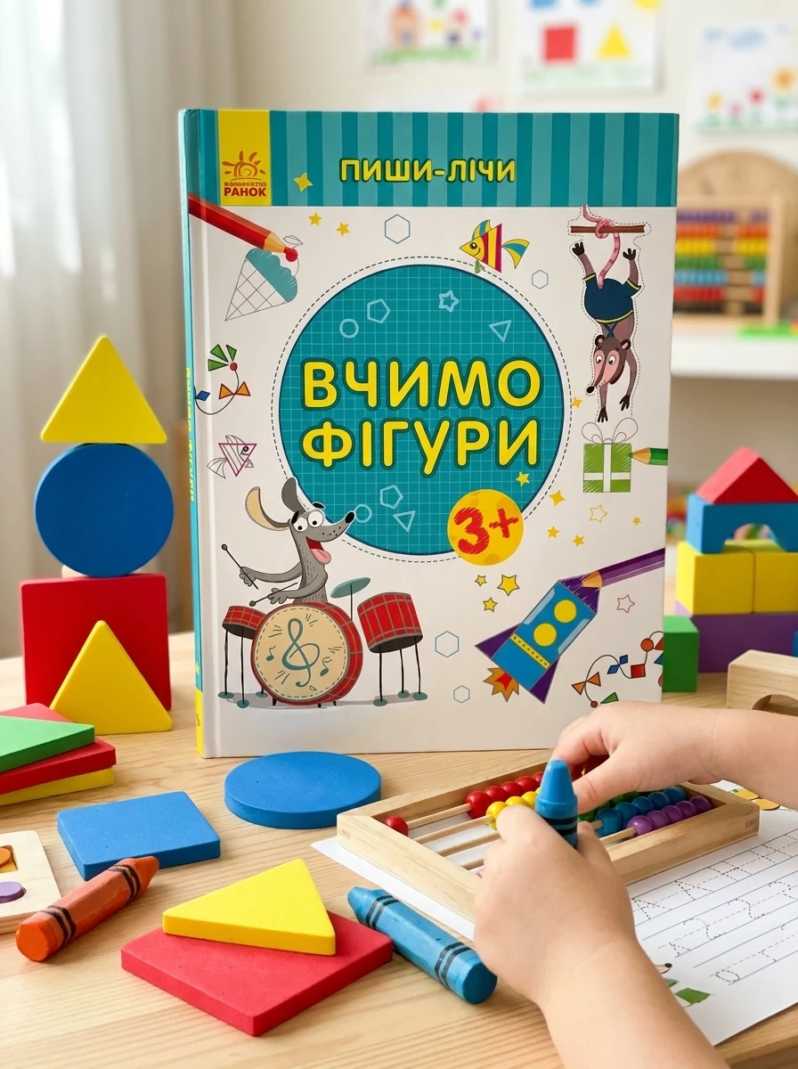 Пиши-лічи. Вчимо фігури — Розвивальні книги