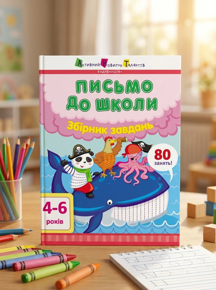 Письмо до школи. Збірник завдань. 4-6 років — Розвивальні книги