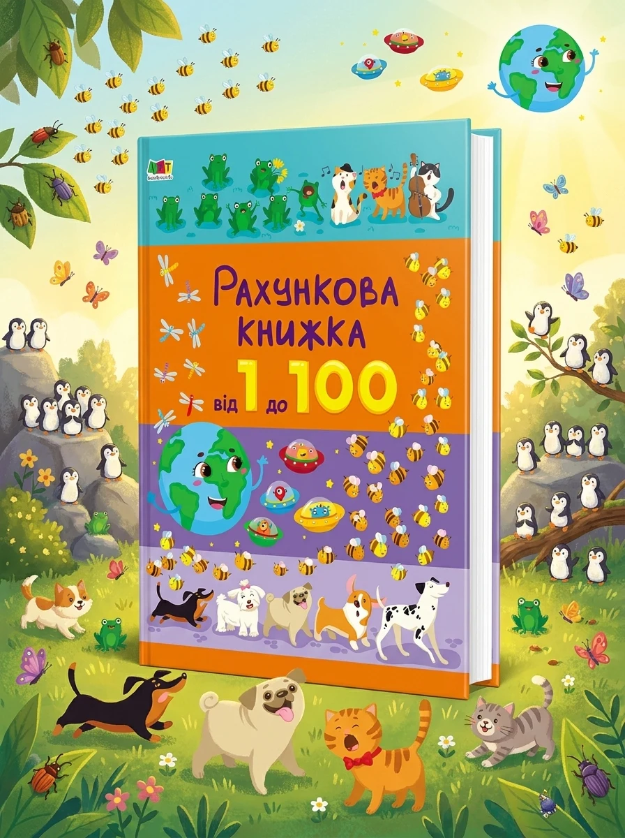 Рахункова книжка. Від 1 до 100 — Розвивальні книги