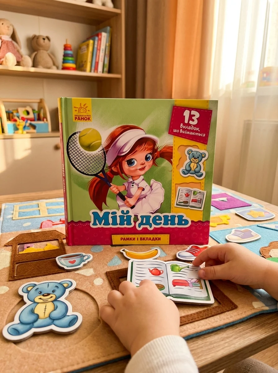 Рамки і вкладки. Мій день — Розвивальні книги