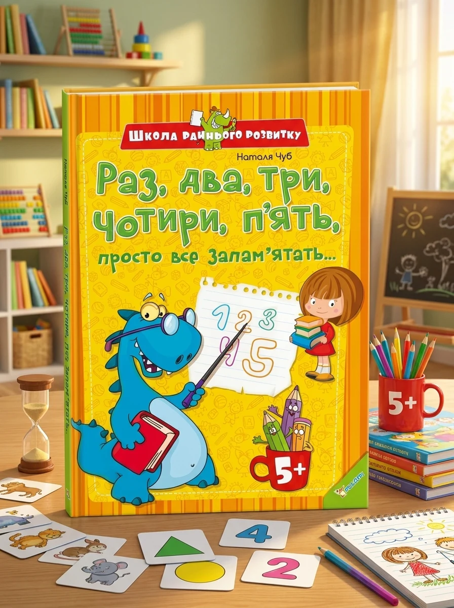Раз два три чотири п' ять, просто все запам'ятать — Розвивальні книги