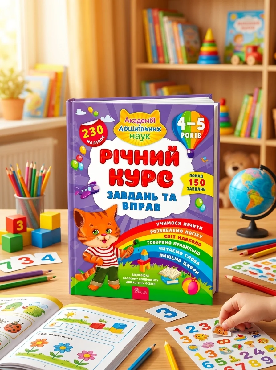 Річний курс завдань та вправ. 4-5 років