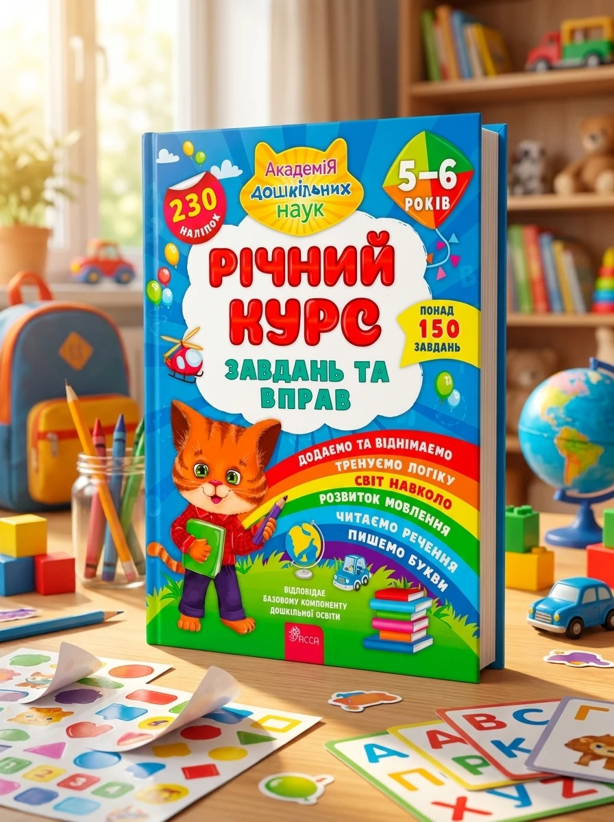 Річний курс завдань та вправ. 5-6 років