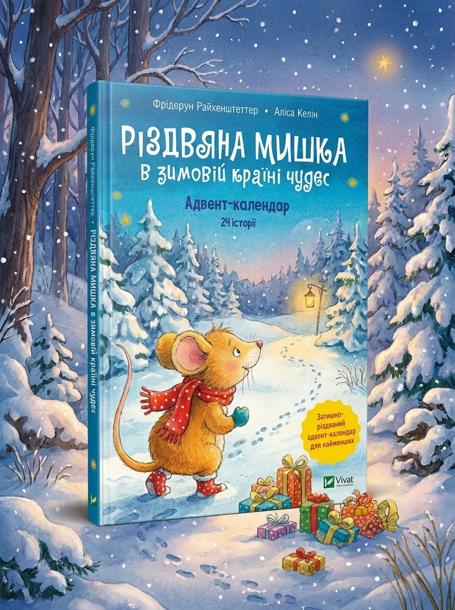 Різдвяна Мишка в зимовій країні чудес. Адвент-календар | купити книгу онлайн