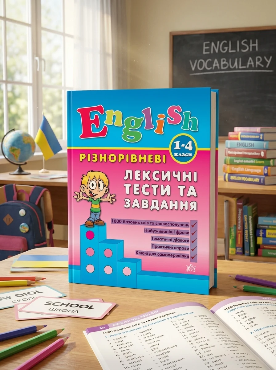 Різнорівневі лексичні тести за завдання — Розвивальні книги