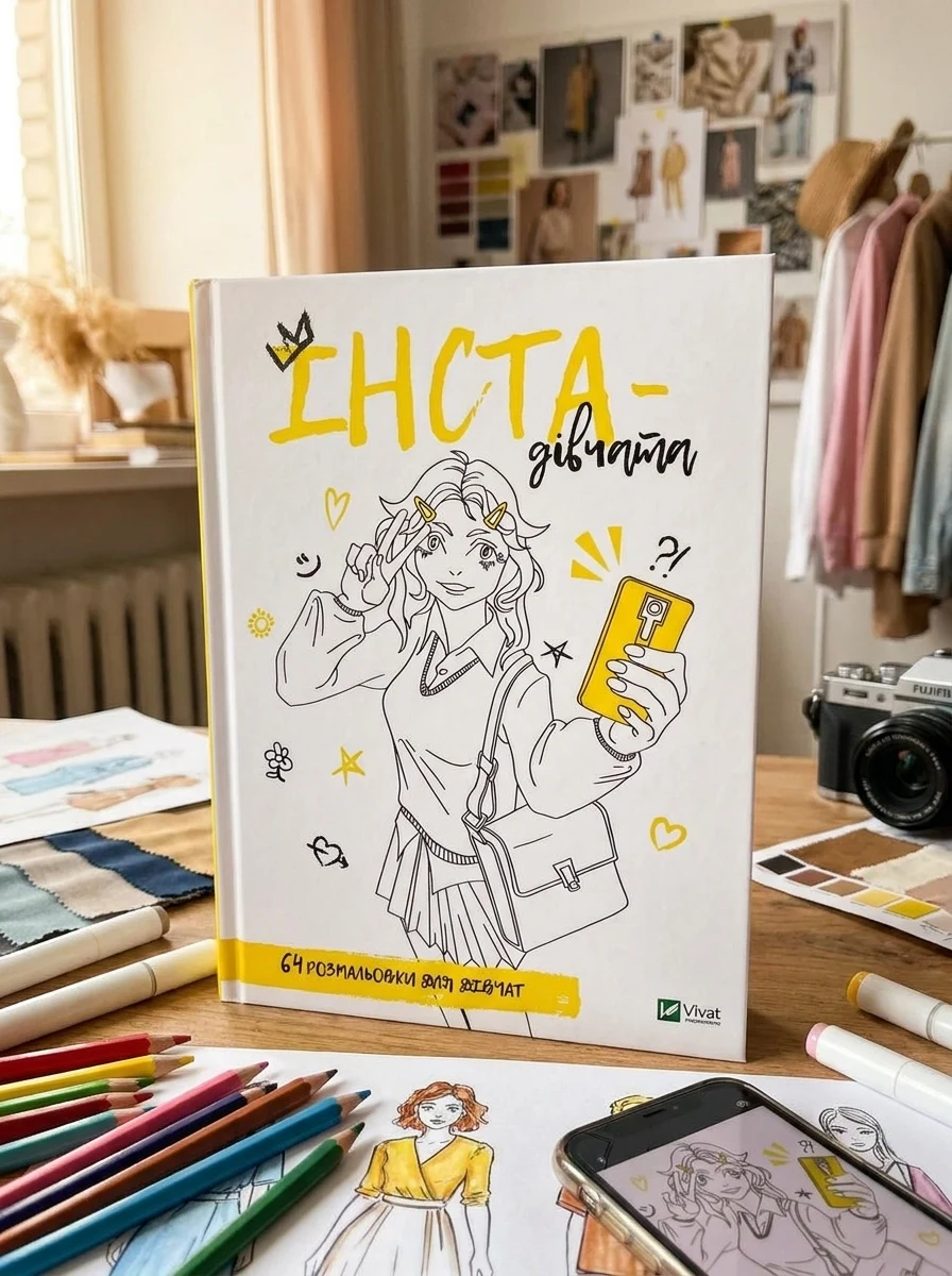 Розмальовка для дівчат. Інста-дівчата | купити книгу онлайн