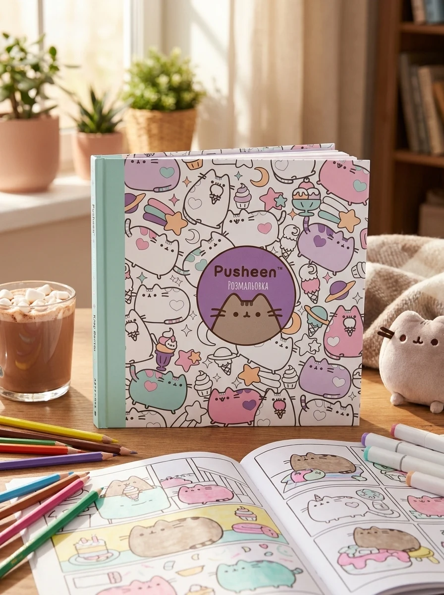 Розмальовка. Pusheen — Розмальовки для дітей