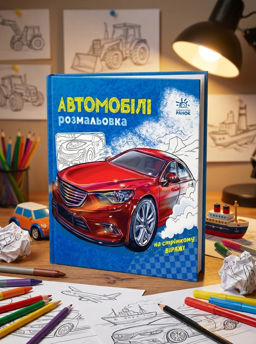 Розмальовка з машинами. Автомобілі — фото 2