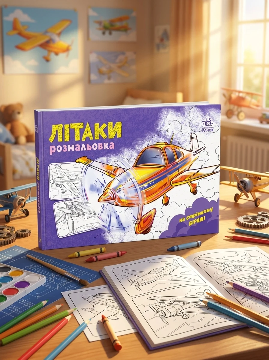 Розмальовка з машинами. Літаки — Розмальовки для дітей