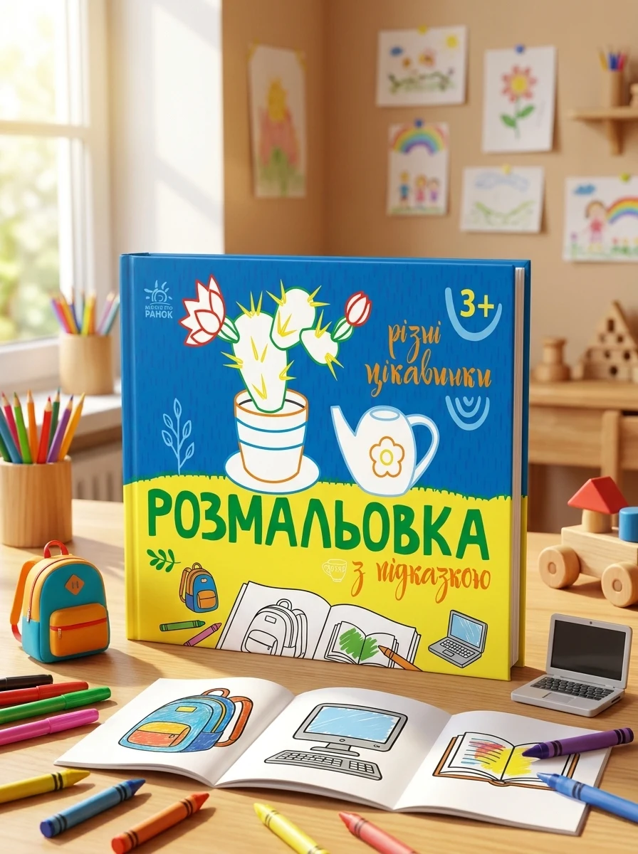 Розмальовка з підказкою. Різні цікавинки — Розмальовки для дітей