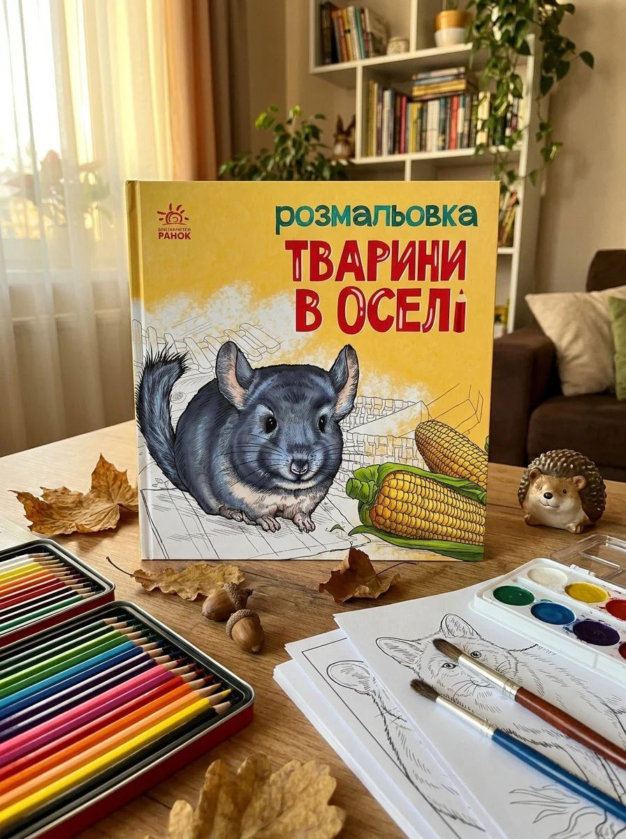 Розмальовка з тваринами. Тварини в оселі — Розмальовки для дітей