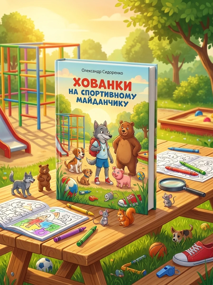 Розмальовки-хованки. На спортивному майданчику — Розмальовки для дітей