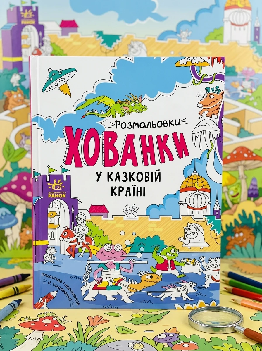 Розмальовки-хованки. У казковій країні — Розмальовки для дітей