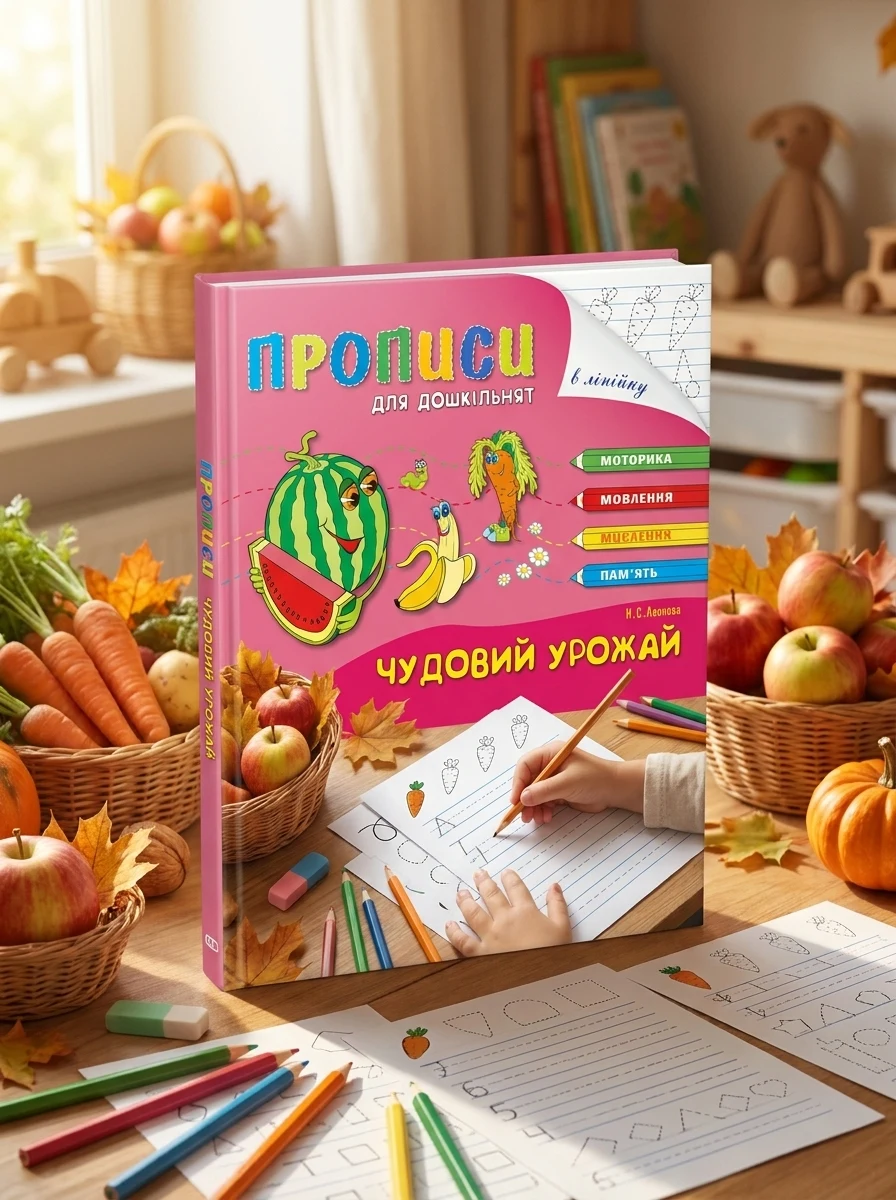 Розумні пальчики. Прописи для дошкільнят. Чудовий урожай — Розвивальні книги