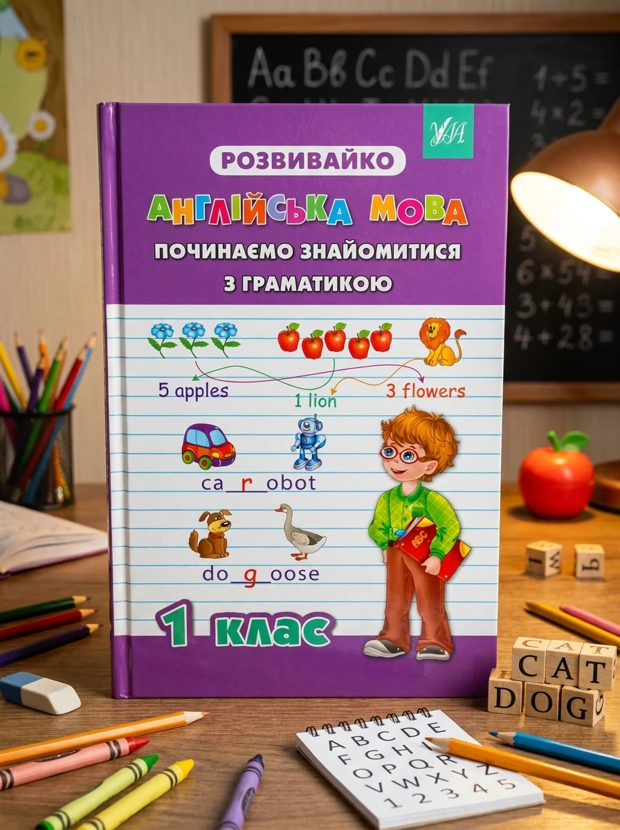 Розвивайко. Англійська мова. Починаємо знайомитися з граматикою. 1 клас — фото 2