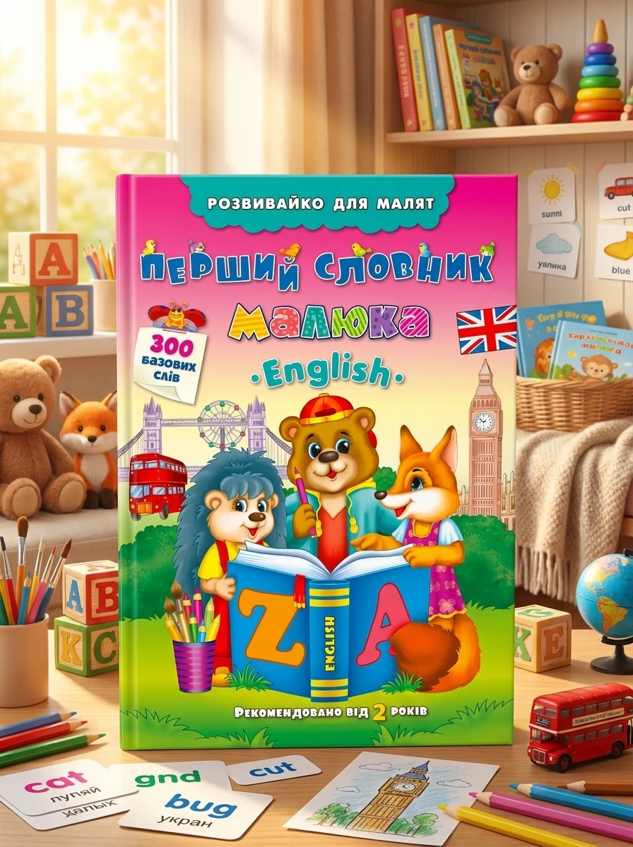 Розвивайко для малят. Перший словник малюка. English — Розвивальні книги