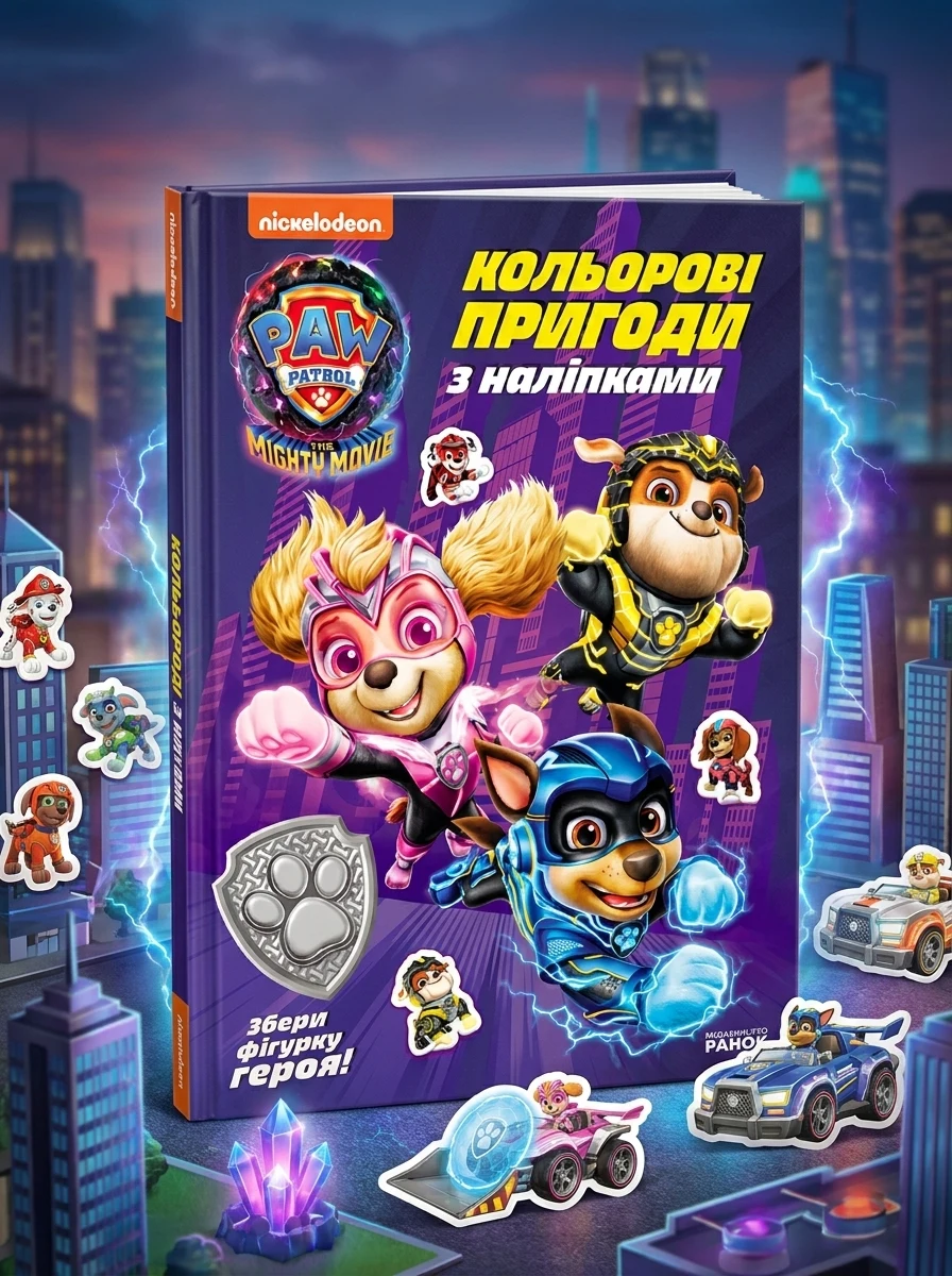 Щенячий Патруль. Герої Міста Пригод. Кольорові пригоди з наліпками — Книги з наліпками
