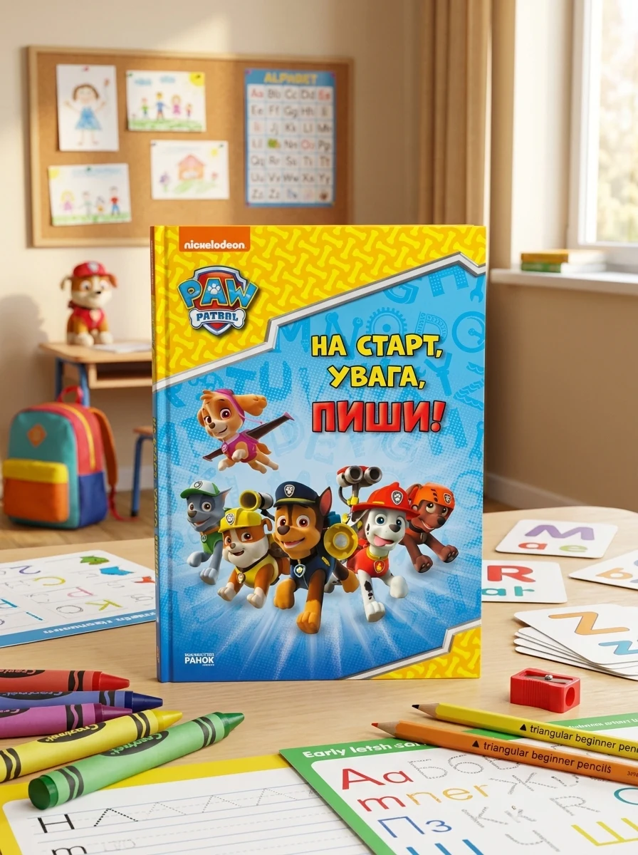 Щенячий патруль. Готуємось до школи. На старт, увага, пиши!