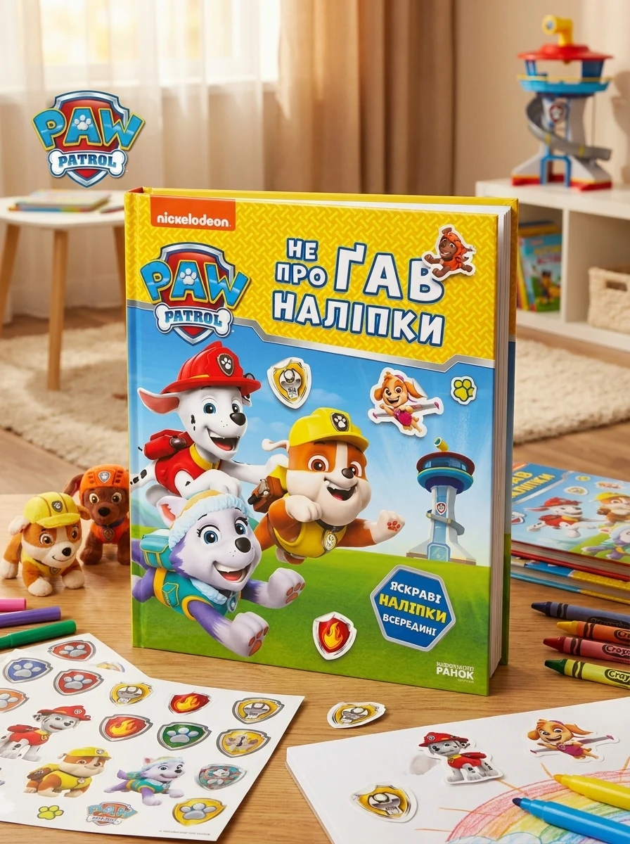 Щенячий Патруль. Не проГАВ наліпки. Відважні друзі — Книги з наліпками