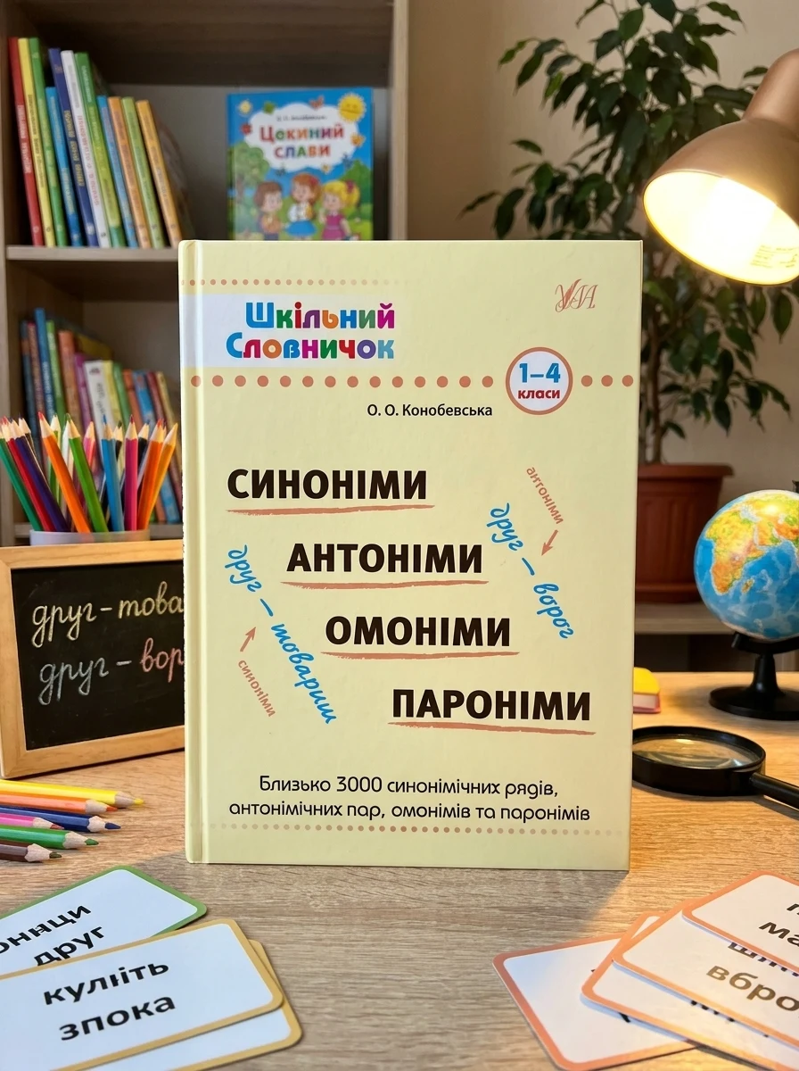 Шкільний словничок. Синоніми, антоніми, омоніми, пароніми. 1-4 класи — Розвивальні книги