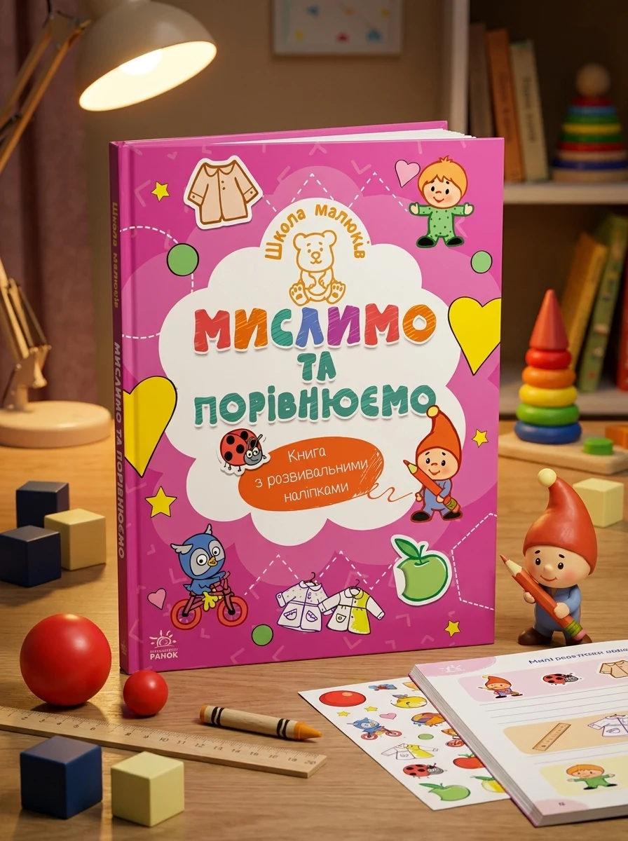 Школа малюків. Мислимо та порівнюємо — Розвивальні книги