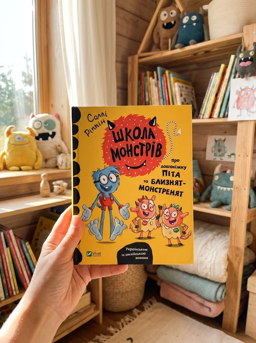 Школа монстрів. Про довгоніжку Піта та близнят-монстренят | купити книгу онлайн
