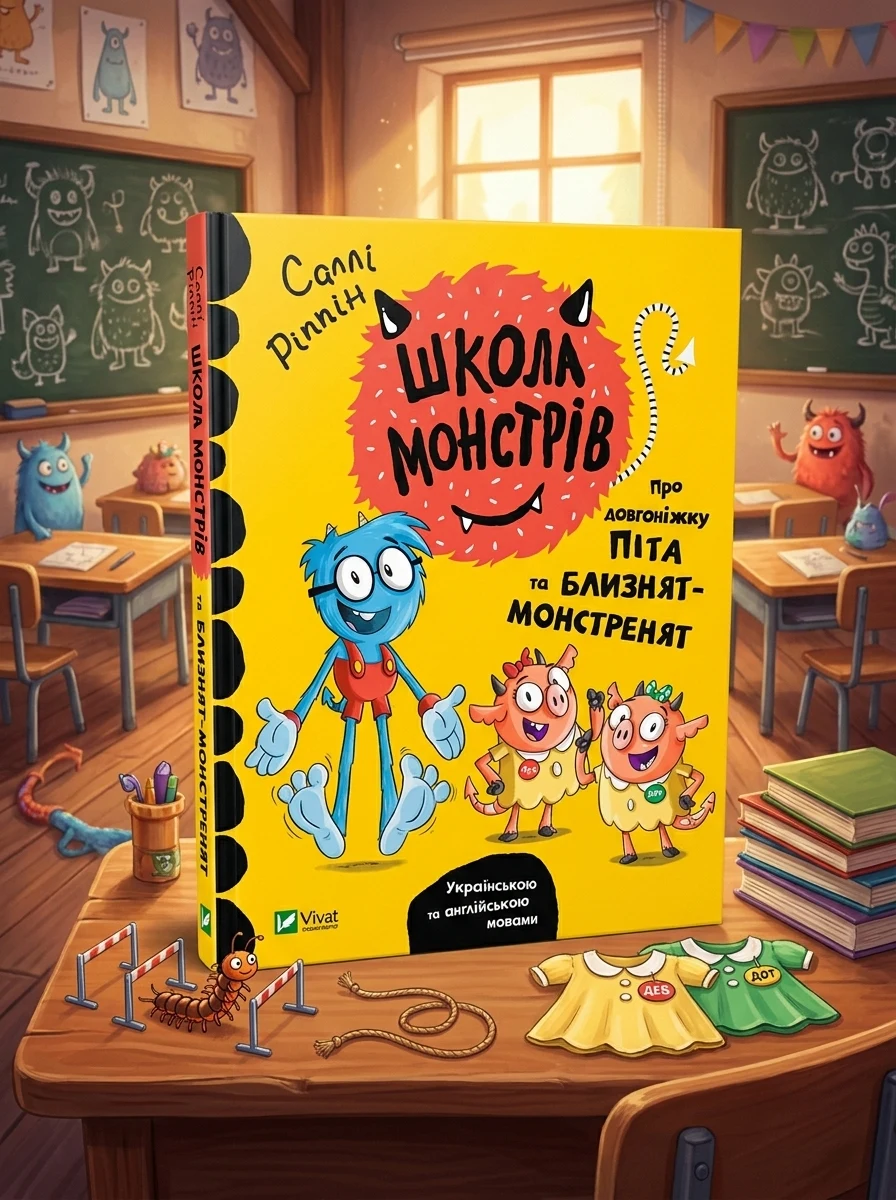 Школа монстрів. Про довгоніжку Піта та близнят-монстренят — фото 2