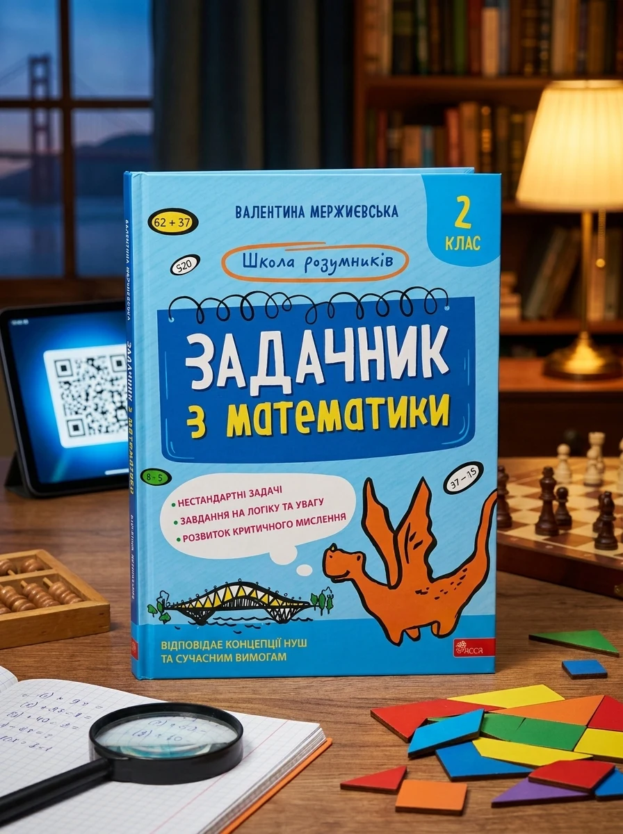 Школа розумників. Задачник з математики. 2 клас — Розвивальні книги