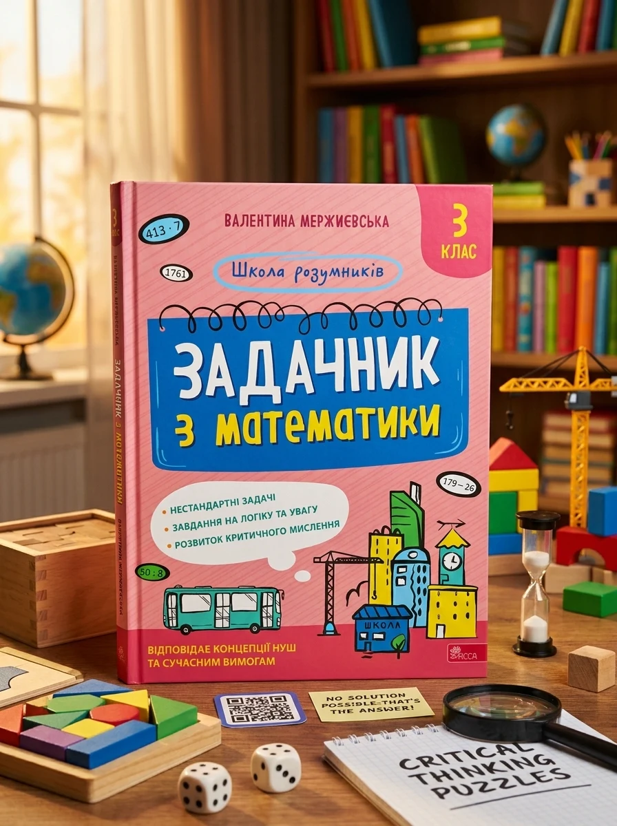 Школа розумників. Задачник з математики. 3 клас — Розвивальні книги