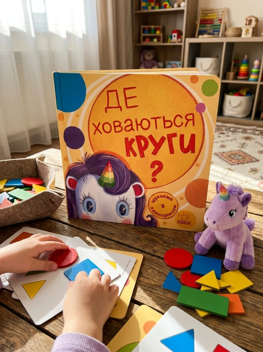 Шукаємо з єдиноріжком. Де ховаються круги? — Розвивальні книги