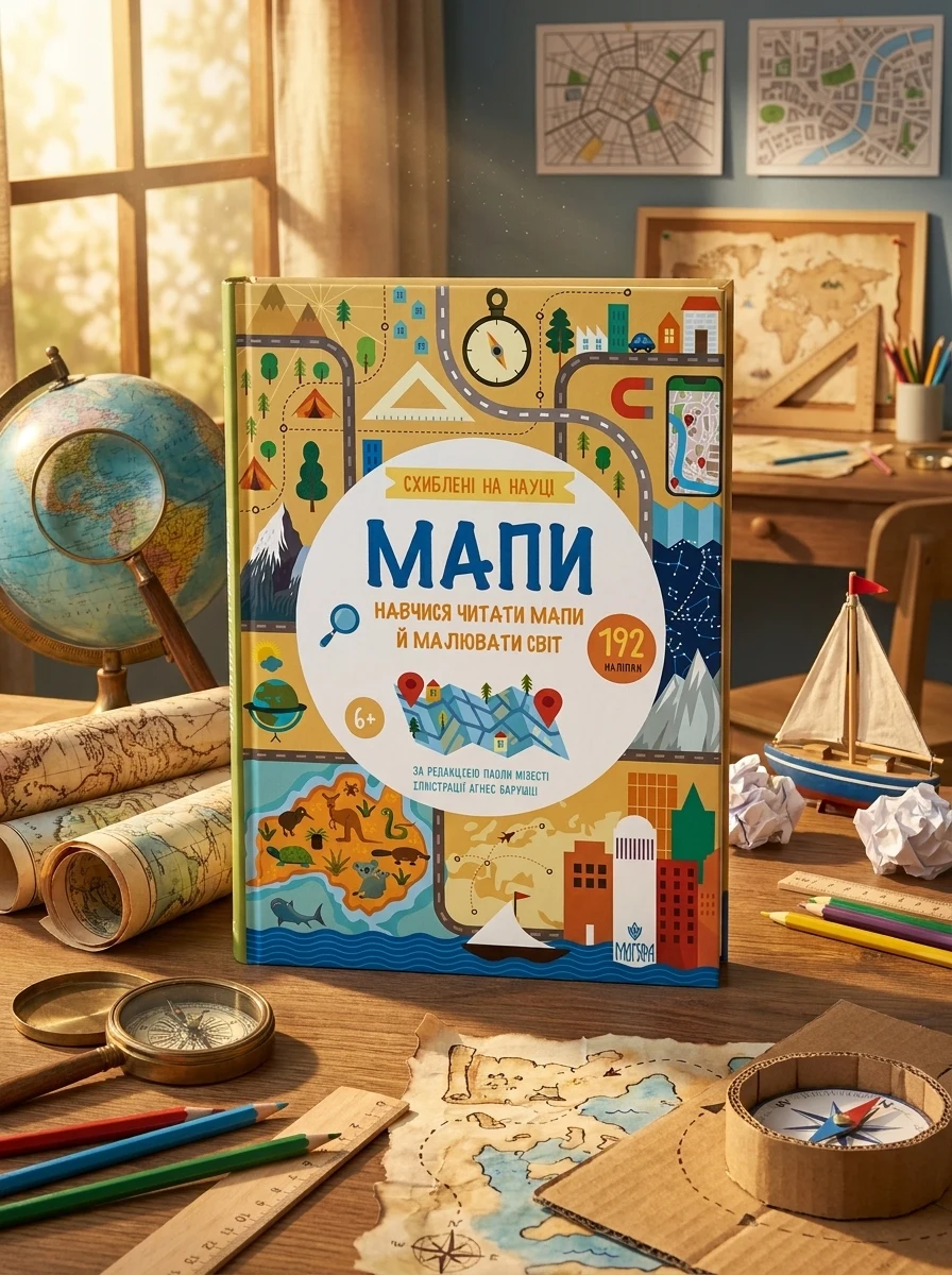 Схиблені на науці. Мапи — Розвивальні книги