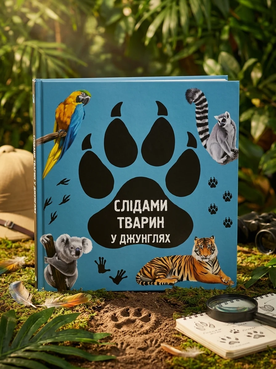 Слідами тварин. У джунглях — Розвивальні книги