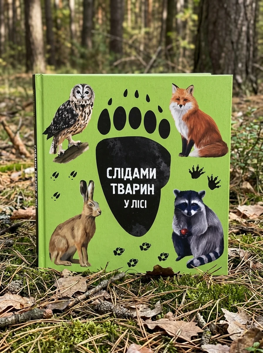 Слідами тварин. У лісі — Розвивальні книги