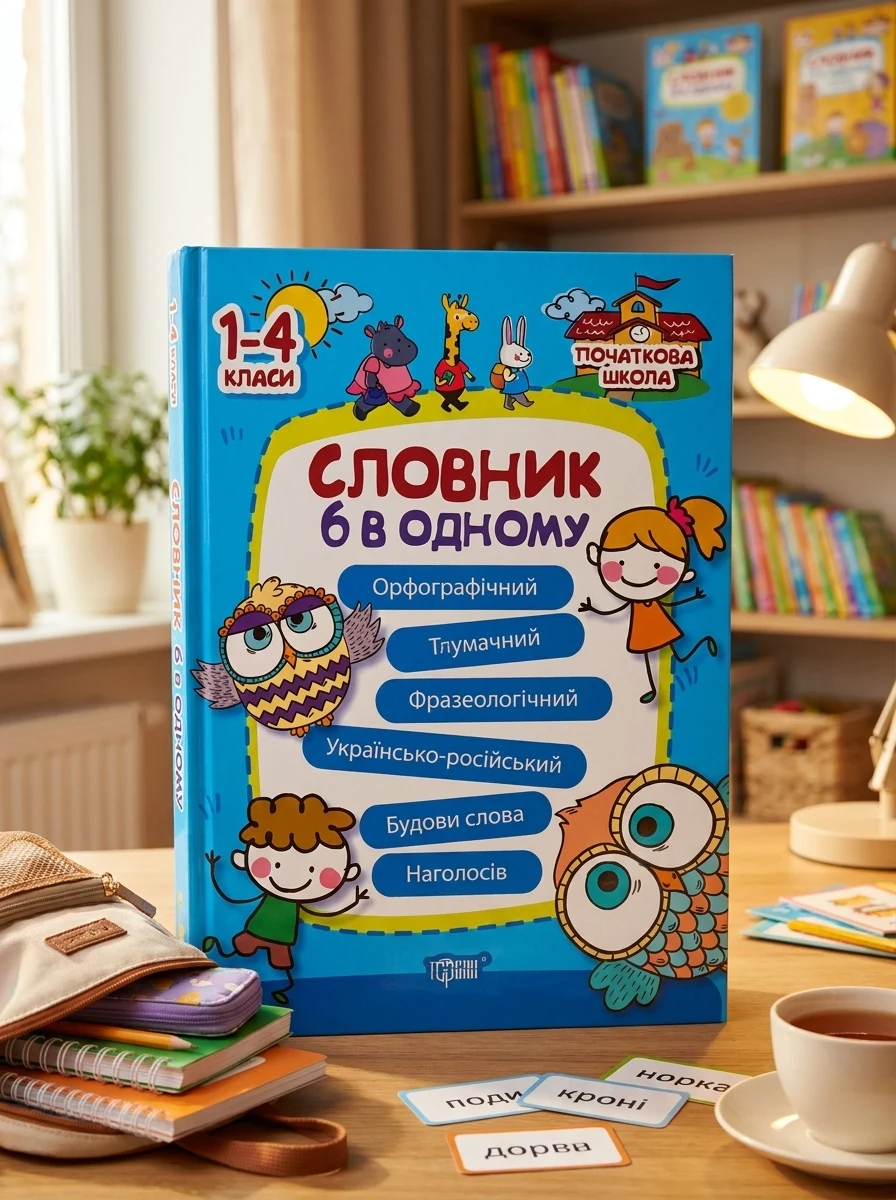 Словник 6 в 1 — Розвивальні книги